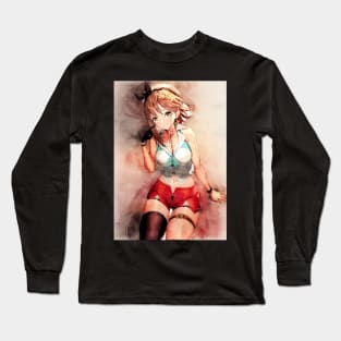 Reisalin Stout Anime Watercolor Long Sleeve T-Shirt
